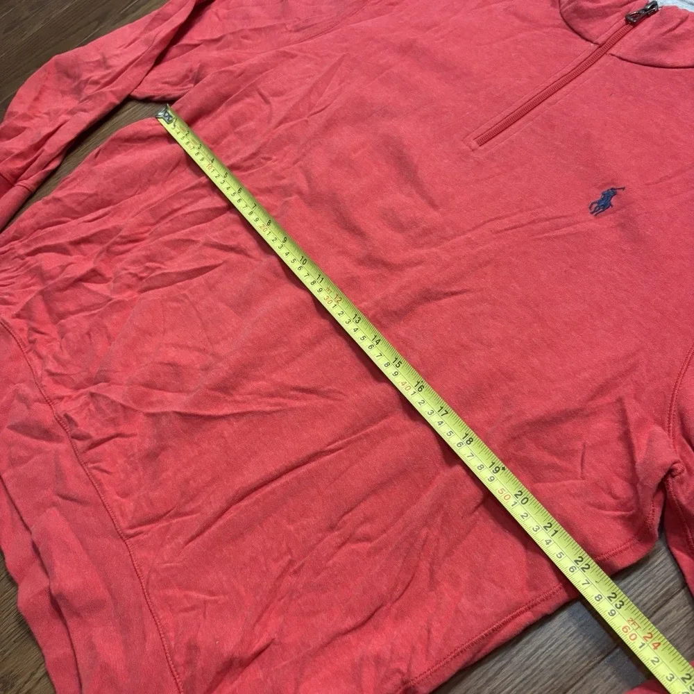 Vintage Polo Ralph Lauren 1/4 Zip Sweater Red Men's XL Y2K Preppy Ivy Wear